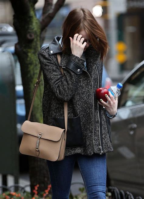 emma stone gucci bag|emma stone new look.